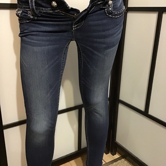 SOLD MISS ME crystal SKINNY jeans Size 25 - Picture 5 of 8